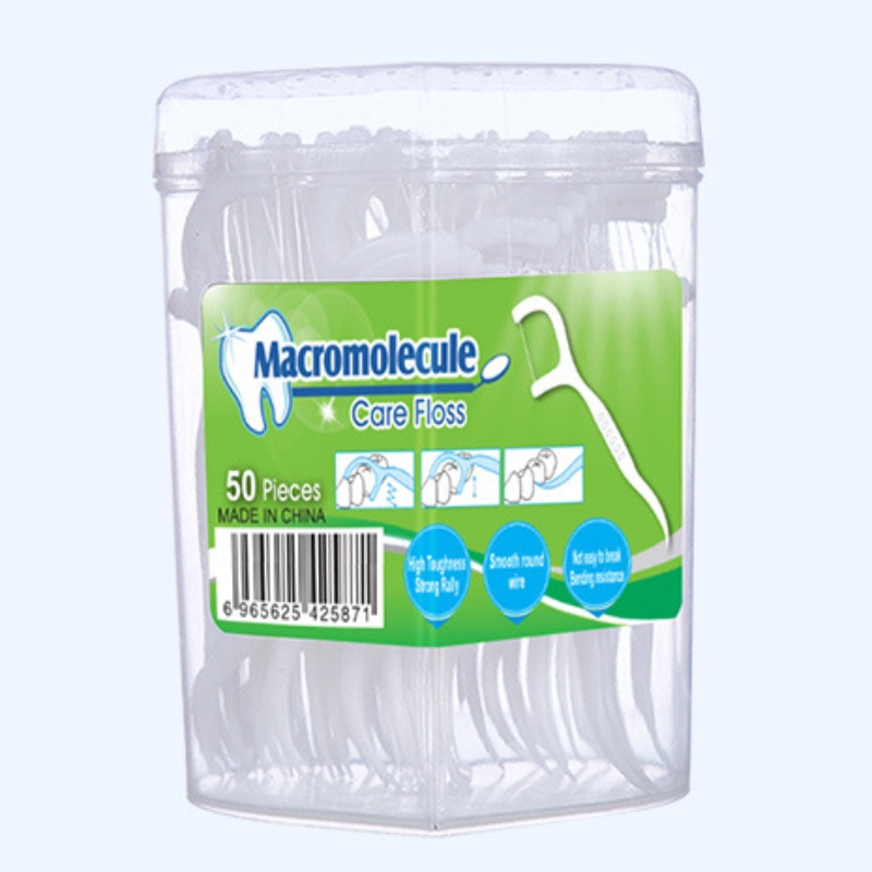 50 stücke Verpackung Herzförmige Box OEM Einweg-Natürliche Großhandel Günstige Zahnseide-Floss-Sticks Verpackung Zahnseide